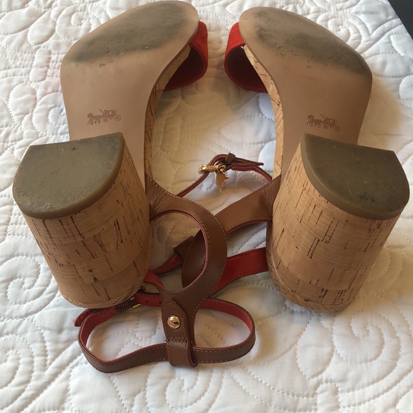 Coach Thompson Suede Sandals - Picture 8 of 8